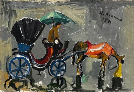 Art work by Rodolfo Marma Carrozzella - oil canvas cardboard  
